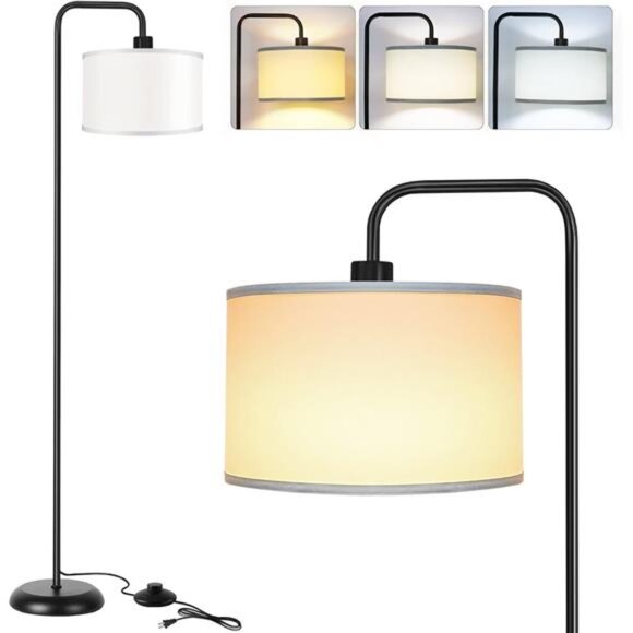 [Upgraded] LED Floor Lamp for Living Room, 3 Color Temperature Floor Lamp - Picture 1 of 7